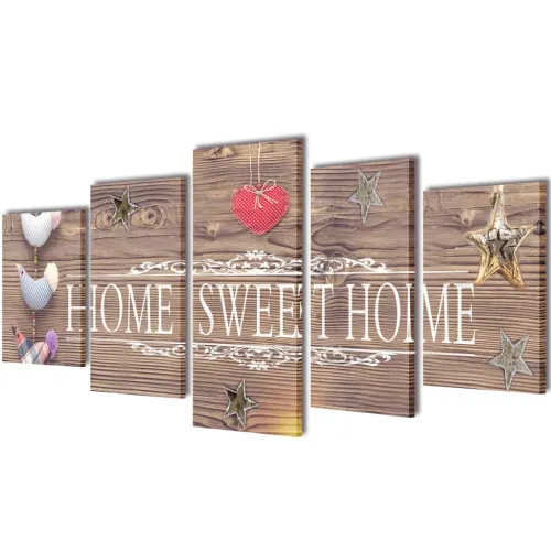Zidne slike na platnu - Home sweet home 100 x 50 cm - 100 x 50 cm 1 Home sweet home 100 x 50 cm Cijena