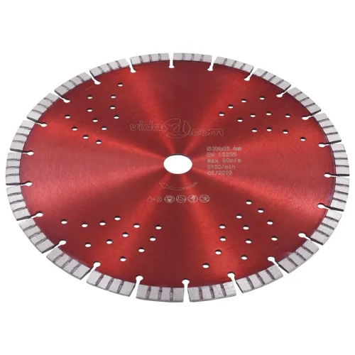 Dijamantni disk za rezanje s turbo segmentima i rupama 300 mm - 300 mm/25.4 mm Cijena