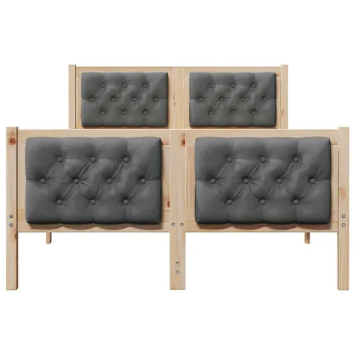 Okvir za krevet s uzglavljem Tamno siva 135 x 190 cm - smeđe i tamnosivo 135 x 190 cm Cijena