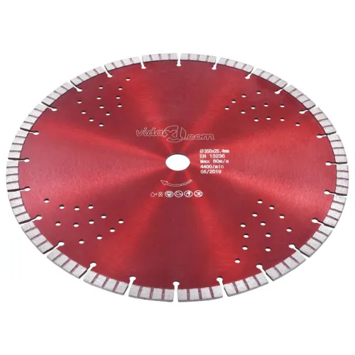 Dijamantni disk za rezanje s turbo segmentima i rupama 350 mm - 350 mm/25.4 mm Cijena