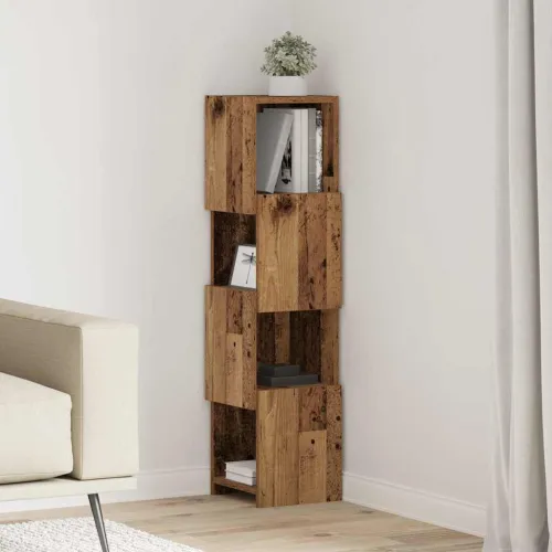 Kutni ormarić 25,5x25x102cm Konstruirano drvo Staro drvo - Staro drvo 25x25,5x102cm Cijena