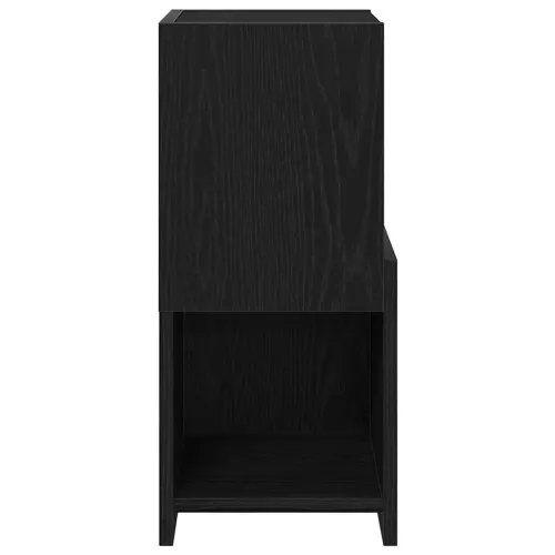 Kutni ormarić 25,5x25x55cm Konstruirano drvo Crni hrast - Crni hrast 25x25,5x55cm Cijena