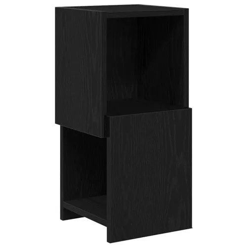Kutni ormarić 25,5x25x55cm Konstruirano drvo Crni hrast - Crni hrast 25x25,5x55cm Cijena