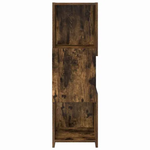 Kutni ormarić 30,5x30x95cm Konstruirano drvo Dimljeni hrast - Dimljeni hrast 30x30,5x95cm Cijena