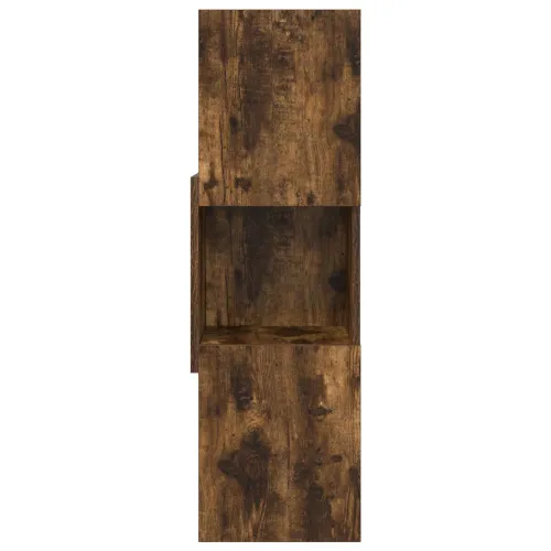 Kutni ormarić 30,5x30x95cm Konstruirano drvo Dimljeni hrast - Dimljeni hrast 30x30,5x95cm Cijena