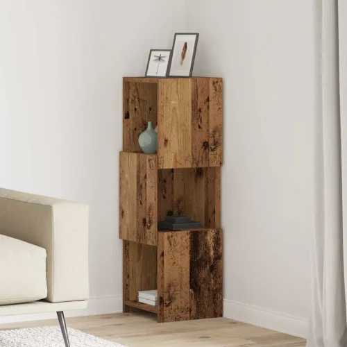 Kutni ormarić 30,5x30x95cm Konstruirano drvo Staro drvo - Staro drvo 30x30,5x95cm Cijena