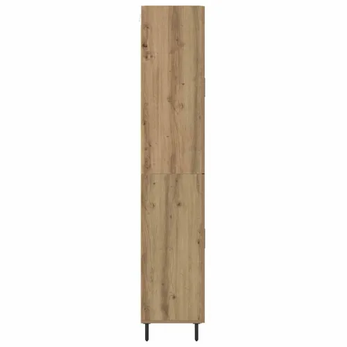 Kuhinjski ormarić 2 kom. Staro drvo 69,5 x 34 x 180 cm - hrast artisan 2 staklena vrata Cijena