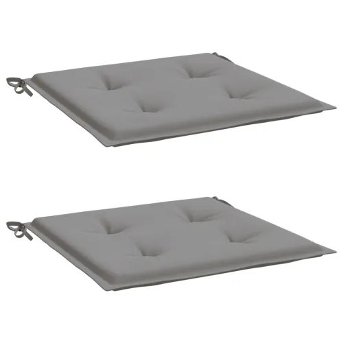 Jastuci za vrtne stolice 2 kom sivi 50 x 50 x 3 cm od tkanine - Siva 50 x 50 x 3 cm 2 Cijena