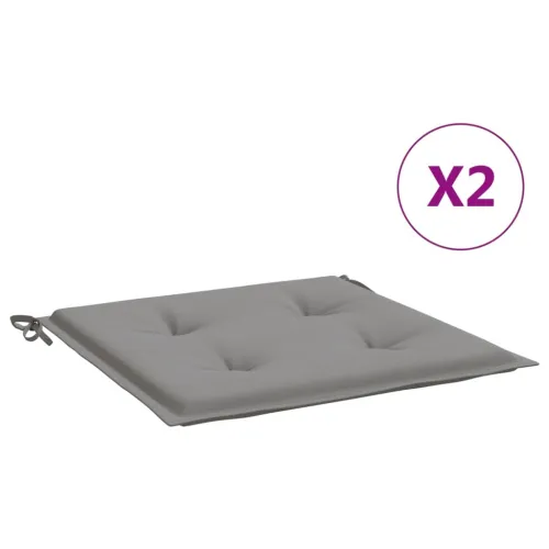Jastuci za vrtne stolice 2 kom sivi 50 x 50 x 3 cm od tkanine - Siva 50 x 50 x 3 cm 2 Cijena