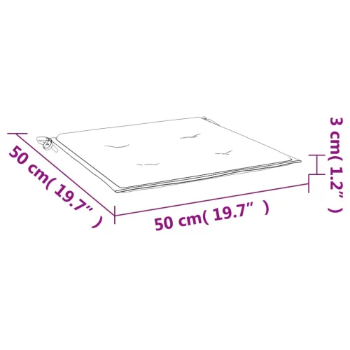 Jastuci za vrtne stolice 2 kom krem 50x50x3 cm tkanina Oxford - Krem 50 x 50 x 3 cm 2 Cijena