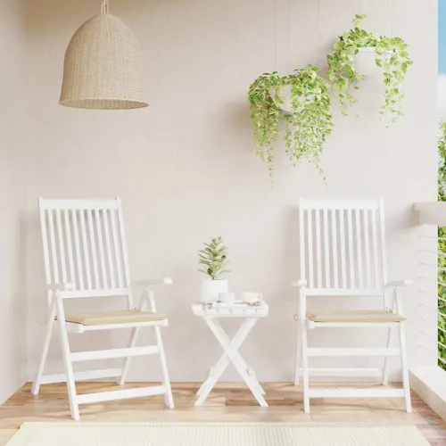 Jastuci za vrtne stolice 2 kom bež 50x50x3 cm od tkanine Oxford - Bež 50 x 50 x 3 cm 2 Cijena