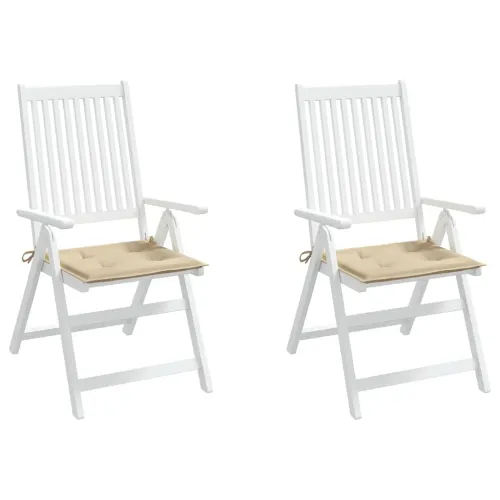 Jastuci za vrtne stolice 2 kom bež 50x50x3 cm od tkanine Oxford - Bež 50 x 50 x 3 cm 2 Cijena