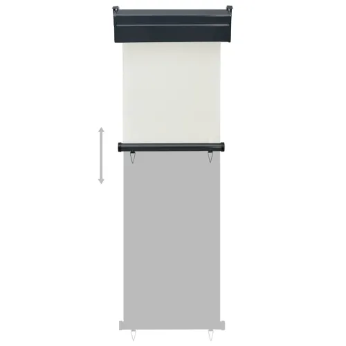 Balkonska bočna tenda 65 x 250 cm krem - Krema 65 x 250 cm Cijena