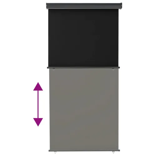 Balkonska bočna tenda 125 x 250 cm crna - Crna 125 x 250 cm Cijena