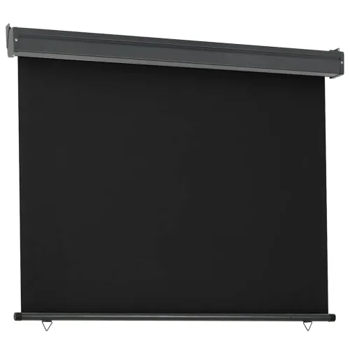 Balkonska bočna tenda 125 x 250 cm crna - Crna 125 x 250 cm Cijena
