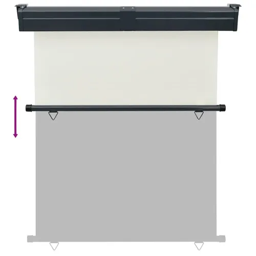 Balkonska bočna tenda 145 x 250 cm krem - Krema 145 x 250 cm Cijena