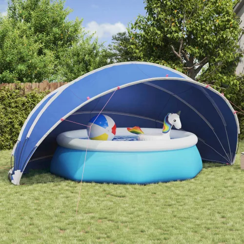 Kupališni šator 546 x 516 x 250 cm 185T poliester s PU premazom - 546 x 516 x 250 cm azurnoplava 185T poliester s PU premazom Cijena