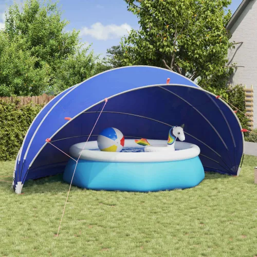 Kupališni šator 592 x 590 x 275 cm 185T poliester s PU premazom - 592 x 590 x 275 cm azurnoplava 185T poliester s PU premazom Cijena