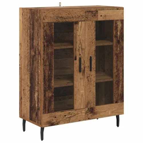 Kuhinjski ormarić 2 kom. Staro drvo 69,5 x 32,5 x 180 cm - Staro drvo 2 staklena vrata Cijena