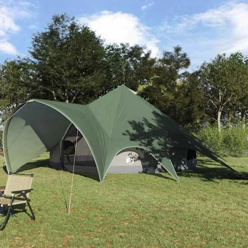 Teepee šator za 7 osoba 7-osobni Zelena i Siva - Zelena Za 7 osoba Cijena