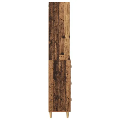 Kuhinjski ormarić Staro drvo 69,5 x 32,5 x 180 cm Konstruirano drvo - Staro drvo 3 ladice Cijena