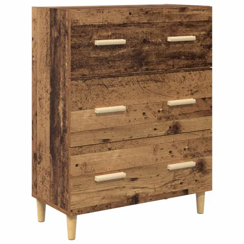 Kuhinjski ormarić Staro drvo 69,5 x 32,5 x 180 cm Konstruirano drvo - Staro drvo 3 ladice Cijena