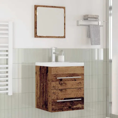 Kupaonski ormarić za sudoper Zidne Staro drvo 41 x 38,5 x 48 cm - Staro drvo 41 x 38,5 x 48 cm Sa slavinom Cijena