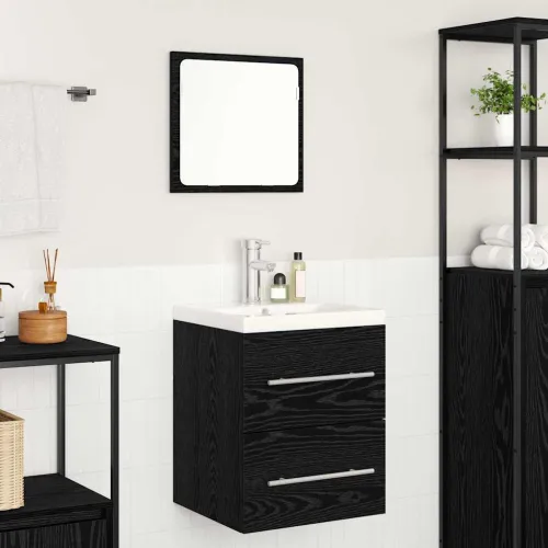 Kupaonski ormarić za sudoper Zidne Crni hrast 41 x 38,5 x 48 cm - Crni hrast 41 x 38,5 x 48 cm Sa slavinom Cijena