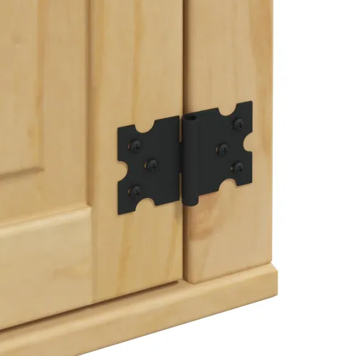 Kabinet SKI Medeno Smeđa 60 x 32 x 60 cm Čvrsto borovo drvo - Zidni ormarić s vratima Medeno smeđa Cijena
