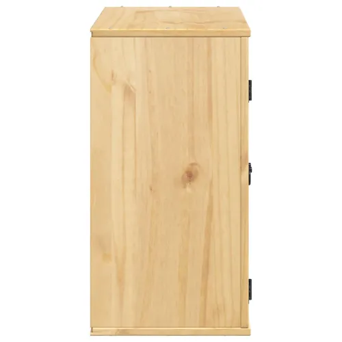 Kabinet SKI Medeno Smeđa 60 x 32 x 60 cm Čvrsto borovo drvo - Zidni ormarić s vratima Medeno smeđa Cijena