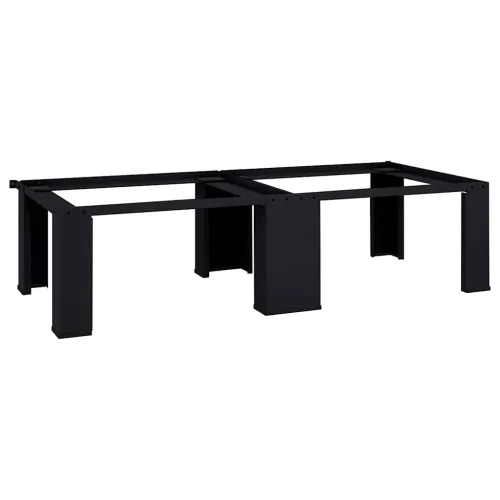 Pedestal za perilicu rublja 2 kom. Crna 127 x 54,5 x 32,5 cm - Osnovno (dvostruki postamenti) Crna Cijena