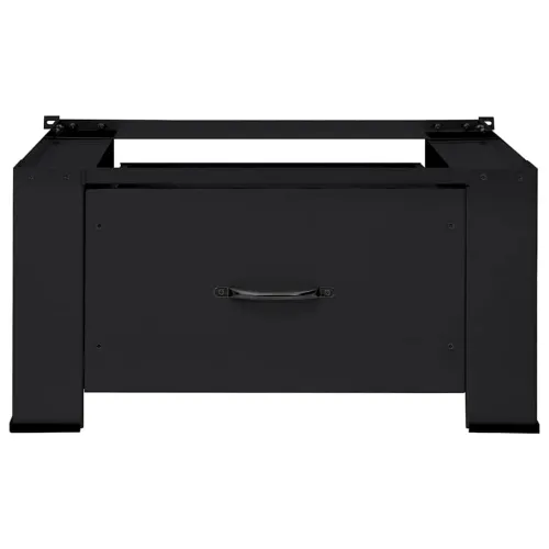 Pedestal za perilicu rublja Crna 64 x 55 x 32,5 cm Čelik - s ladicom (jedan postolje) Crna Cijena