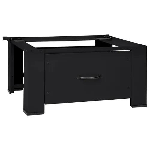 Pedestal za perilicu rublja Crna 64 x 55 x 32,5 cm Čelik - s ladicom (jedan postolje) Crna Cijena