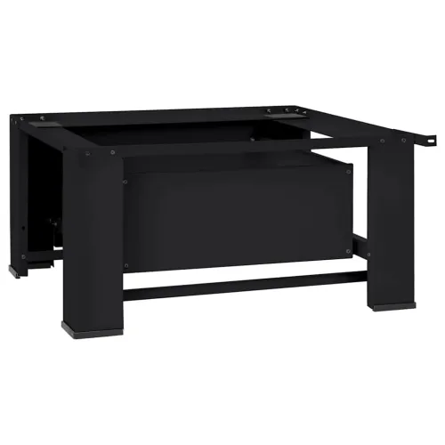 Pedestal za perilicu rublja Crna 64 x 55 x 32,5 cm Čelik - s ladicom (jedan postolje) Crna Cijena