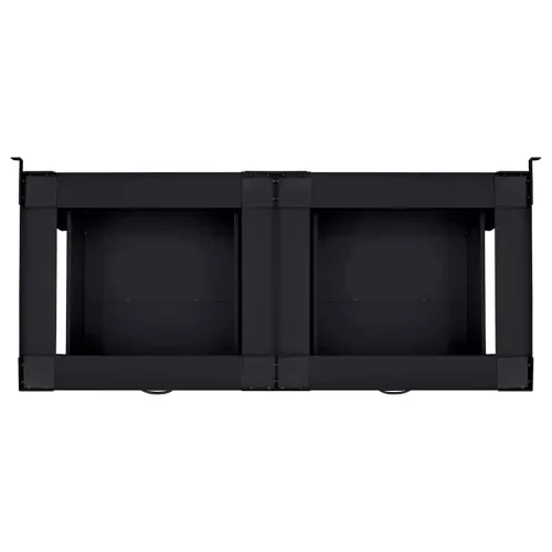 Pedestal za perilicu rublja 2 kom. Crna 127 x 54,5 x 32,5 cm - s ladicom (dvostruke postoljne) Crna Cijena