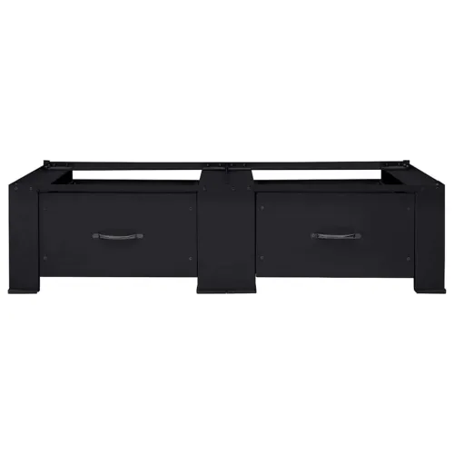 Pedestal za perilicu rublja 2 kom. Crna 127 x 54,5 x 32,5 cm - s ladicom (dvostruke postoljne) Crna Cijena