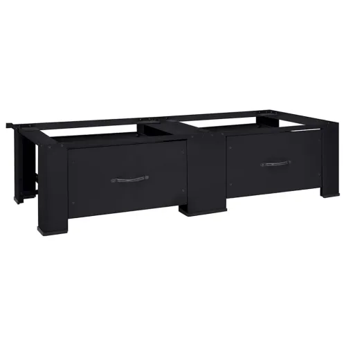 Pedestal za perilicu rublja 2 kom. Crna 127 x 54,5 x 32,5 cm - s ladicom (dvostruke postoljne) Crna Cijena
