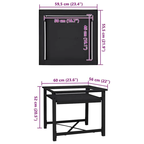 Pedestal za perilicu rublja Crna 60 x 56 x 52 cm Čelik - s visokim policama (jedan postolje) Crna Cijena