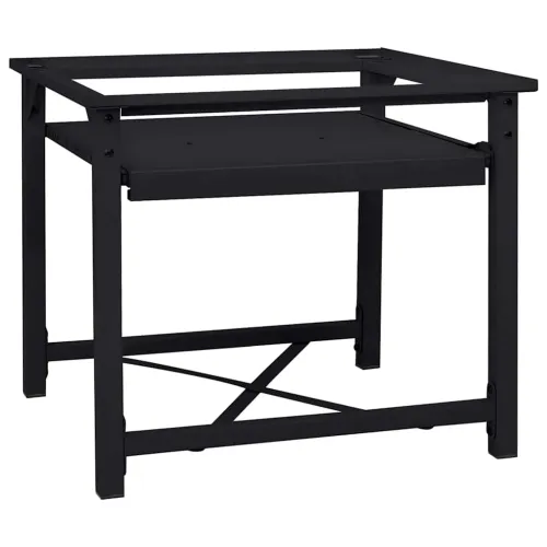 Pedestal za perilicu rublja Crna 60 x 56 x 52 cm Čelik - s visokim policama (jedan postolje) Crna Cijena