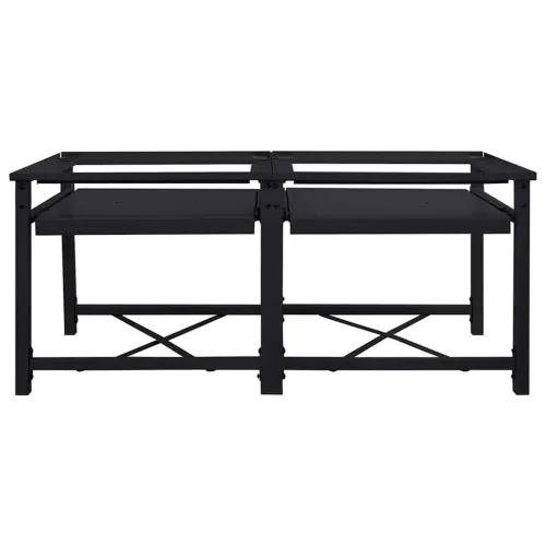Pedestal za perilicu rublja 2 kom. Crna 120 x 56 x 52 cm Čelik - s visokim policom (dupli postamenti) Crna Cijena