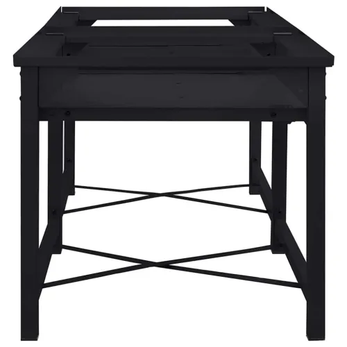 Pedestal za perilicu rublja 2 kom. Crna 120 x 56 x 52 cm Čelik - s visokim policom (dupli postamenti) Crna Cijena