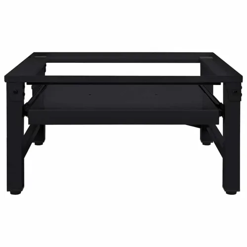 Pedestal za perilicu rublja Crna 62 x 60,5 x 32,5 cm Čelik - s niskom policom (jedan postolje) Crna Cijena