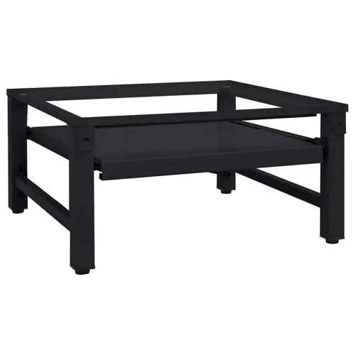 Pedestal za perilicu rublja Crna 62 x 60,5 x 32,5 cm Čelik - s niskom policom (jedan postolje) Crna Cijena