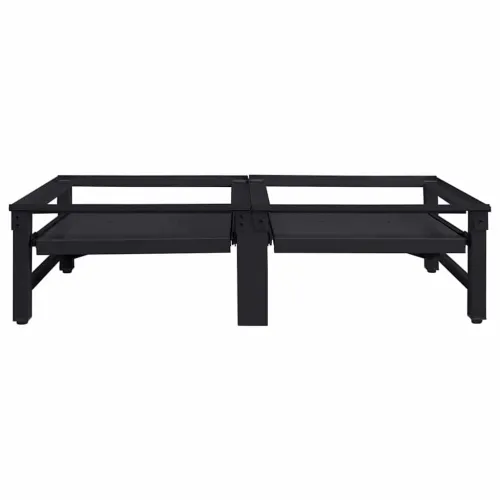 Pedestal za perilicu rublja 2 kom. Crna 124,5 x 61,5 x 32,5 cm - s niskom policom (dvije pedestale) Crna Cijena