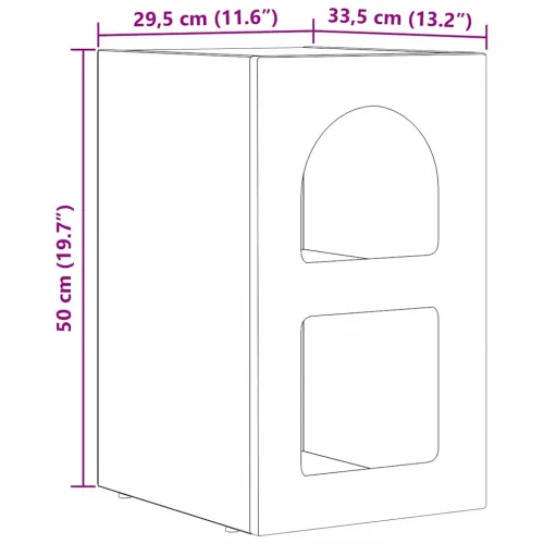 Noćni ormarić ELST 2 kom. Sonoma hrast 29,5 x 33,5 x 50 cm - sonoma hrast 2 Cijena