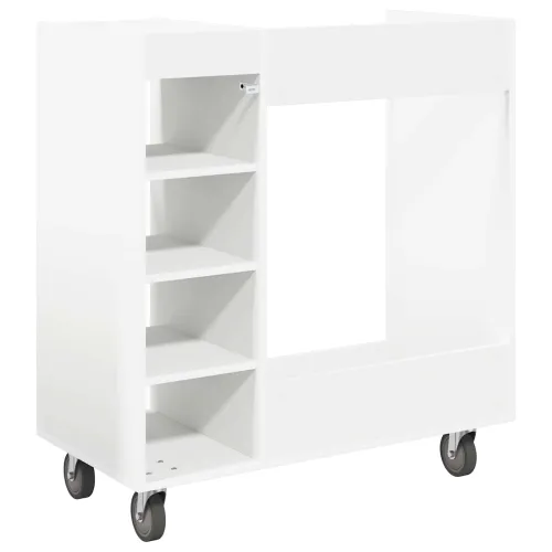 Golf ormar s kotačem Jednobojno Bijelo 90 x 45 x 98 cm - Bijelo 90 x 45 x 98 cm Cijena