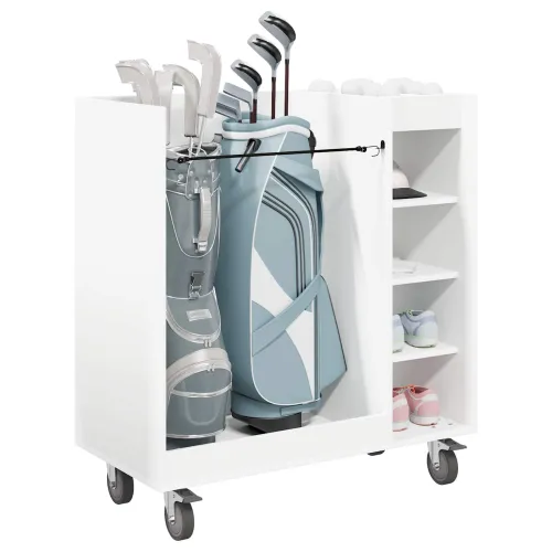 Golf ormar s kotačem Jednobojno Bijelo 90 x 45 x 98 cm - Bijelo 90 x 45 x 98 cm Cijena