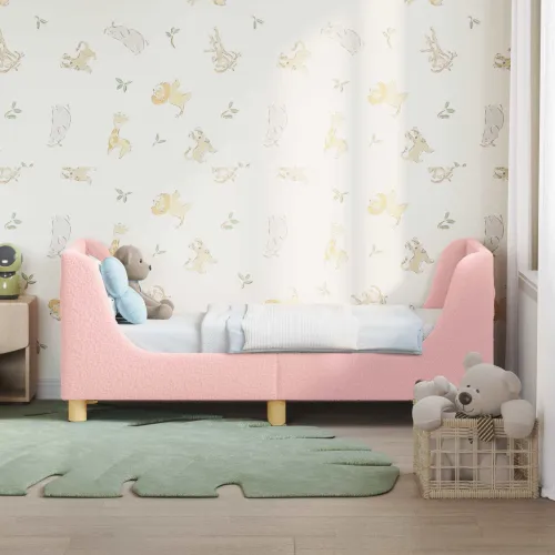 Okvir kreveta za malu djecu s naslonom Ružičasta 70 x 140 cm - Ružičasta 70 x 140 cm Cijena