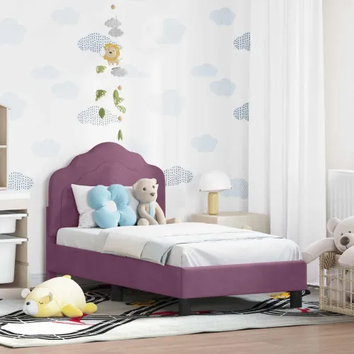 Okvir kreveta za malu djecu s naslonom Ljubičasta 70 x 140 cm - Ljubičasta 70 x 140 cm Cijena