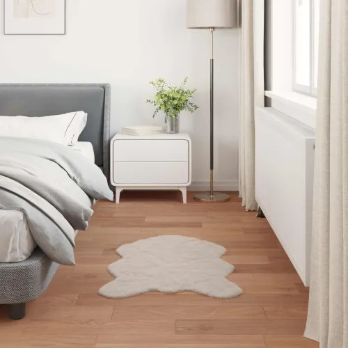Protuklizni tepih od umjetnog zečjeg krzna OLITE Bež 50 x 80 cm - Bež 50 x 80 cm Cijena